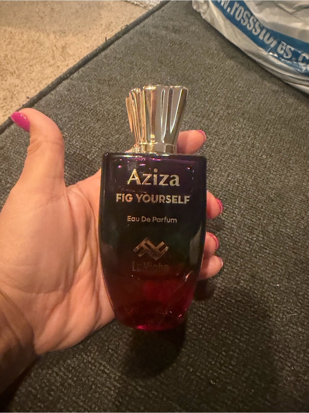 Aziza Fig Yourself Eau de Parfum Body Fragrance - Purple & Red Bottle